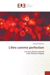 L'être comme perfection