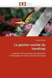 La gestion sociale du handicap