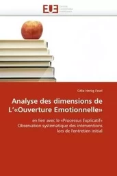 Analyse des dimensions de L''«Ouverture Emotionnelle»