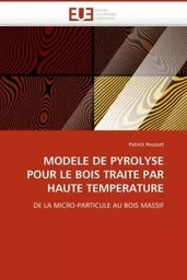 Modele de pyrolyse pour le bois traite par haute temperature