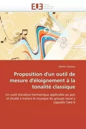 Proposition d'un outil de mesure d'éloignement à la tonalité classique