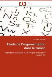 Étude de l''argumentation dans le roman