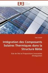 Intégration des composants solaires thermiques dans la structure bâtie