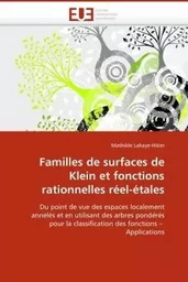 Familles de surfaces de klein et fonctions rationnelles réel-étales