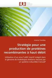 Stratégie pour une production de protéines recombinantes à haut débit