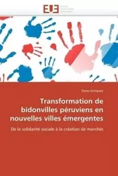 Transformation de bidonvilles péruviens en nouvelles villes émergentes