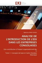 Analyse de l''introduction de l''edi dans les entreprises congolaises