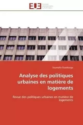 Analyse des politiques urbaines en matière de logements