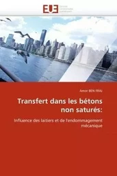 Transfert dans les bétons non saturés: