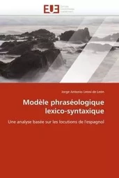 Modèle phraséologique lexico-syntaxique