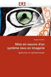 Mise en oeuvre d''un système java en imagerie