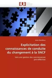 Explicitation des connaissances de conduite du changement à la sncf