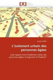 L''isolement urbain des personnes âgées