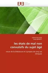 les états de mal non convulsifs du sujet âgé