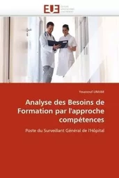 Analyse des besoins de formation par l''approche compétences