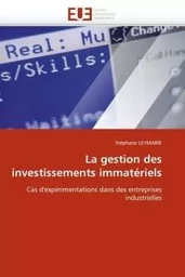 La gestion des investissements immatériels