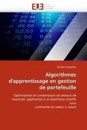 Algorithmes d''apprentissage en gestion de portefeuille