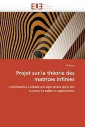 Projet sur la théorie des matrices infinies