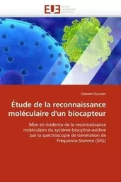 Étude de la reconnaissance moléculaire d''un biocapteur