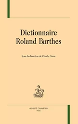 Dictionnaire Roland Barthes