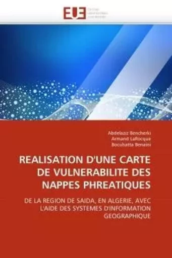 Realisation d''une carte de vulnerabilite des nappes phreatiques -  COLLECTIF GRF - UNIV EUROPEENNE