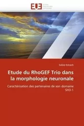 Etude du rhogef trio dans la morphologie neuronale