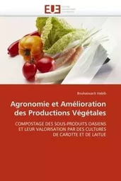 Agronomie et amélioration des productions végétales