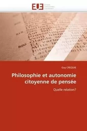 Philosophie et autonomie citoyenne de pensée