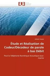 Étude et réalisation de codeur/décodeur de parole à bas débit