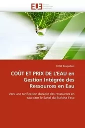 Coût et prix de l''eau en  gestion intégrée des ressources en eau