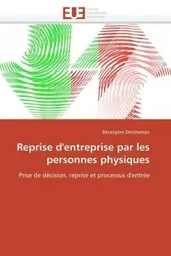 Reprise d'entreprise par les personnes physiques