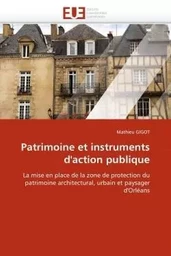 Patrimoine et instruments d''action publique