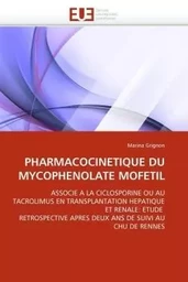 Pharmacocinetique du mycophenolate mofetil