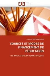 Sources et modes de financement de l''éducation