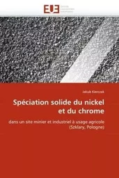 Spéciation solide du nickel et du chrome