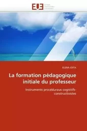 La formation pédagogique initiale du professeur