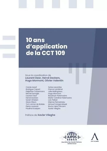 10 ans d'application de la CCT 109 - Hervé Deckers, Hugo Mormont, Laurent Dear, Olivier Valentin - ANTHEMIS