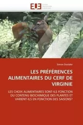 Les préférences alimentaires du cerf de virginie