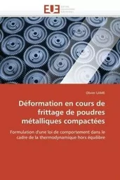 Déformation en cours de frittage de poudres métalliques compactées