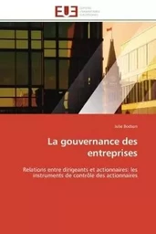 La gouvernance des entreprises