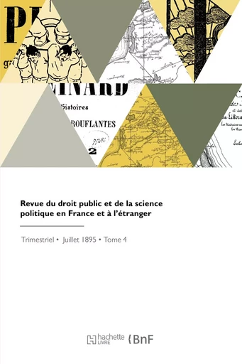 Revue du droit public et de la science politique en France et à l'étranger - Gaston Jèze - HACHETTE BNF