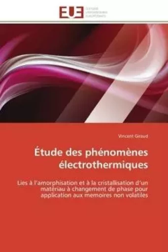 Étude des phénomènes électrothermiques - Vincent Giraud - UNIV EUROPEENNE