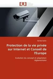 Protection de la vie privée sur internet et conseil de l''europe