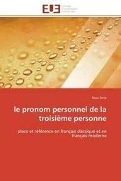 le pronom personnel de la troisième personne