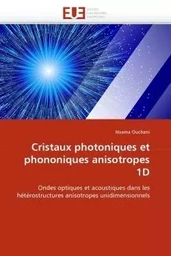 Cristaux photoniques et phononiques anisotropes 1d