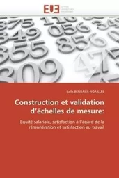 Construction et validation d échelles de mesure: