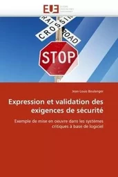 Expression et validation des exigences de sécurité