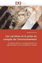 Les carrières et la prise en compte de l environnement