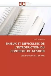 Enjeux et difficultes de l introduction du controle de gestion