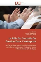 Le rôle du contrôle de gestion dans l entreprise